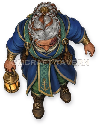 Durin Reedvale - Cleric top-down token preview