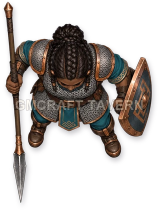 Borin Ashfield - Fighter top-down token preview