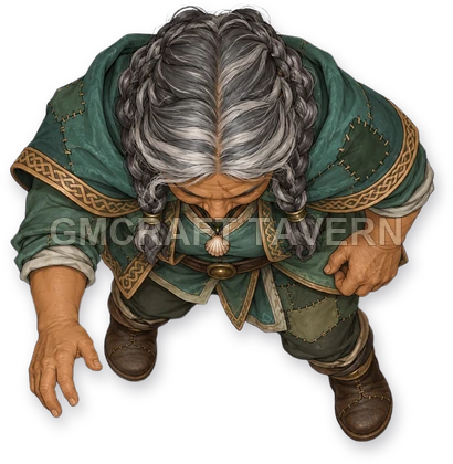 Durin Ironwell - Warlock top-down token preview