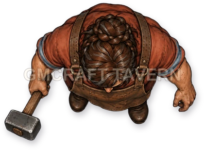 Borin Westmere - Blacksmith top-down token preview