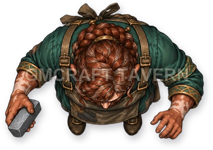 Durin Westmere - Blacksmith top-down token preview