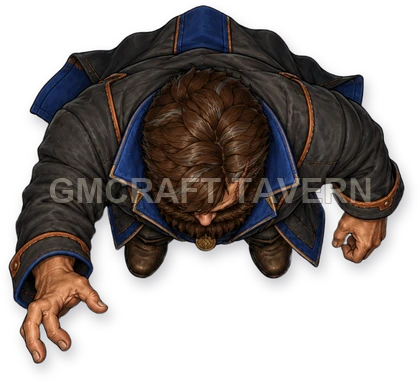 091 · Enemy 10 - Dark Warlock top-down token preview