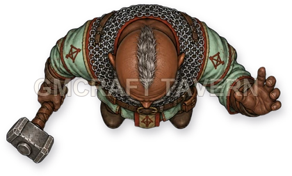 093 · Enemy 12 - Cult Enforcer top-down token preview