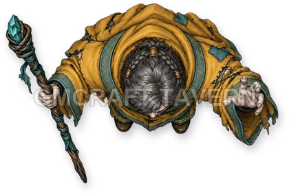 099 · Enemy 18 - Undead Mage top-down token preview