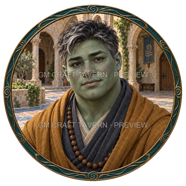 Aperçu du token vu du dessus de Besha Ashfield - Moine