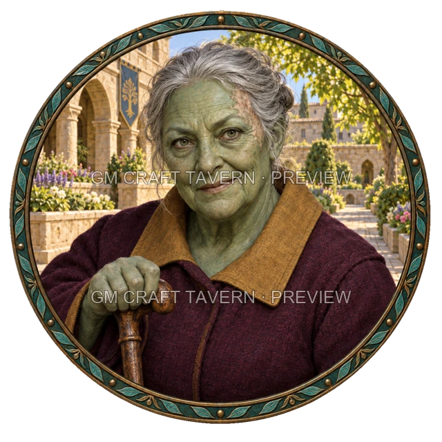Urdan Oakbend - aperçu de token de noble vu du dessus