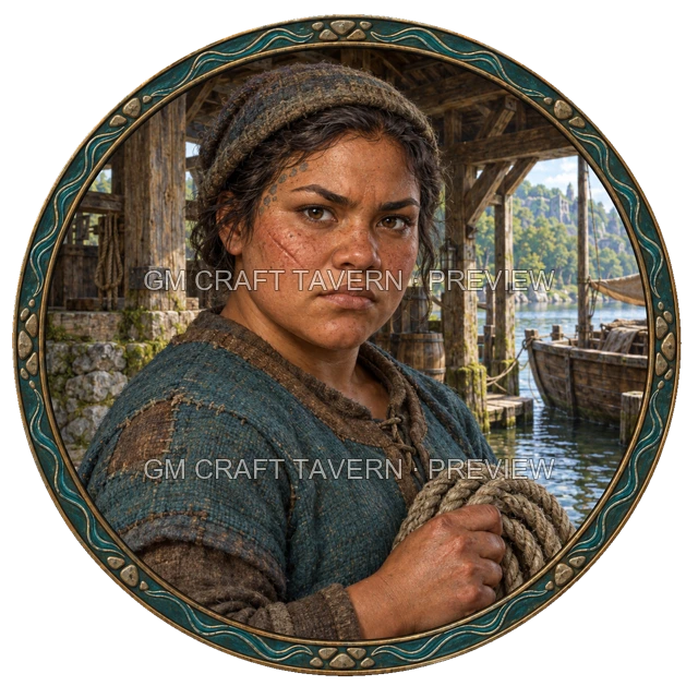 Grom Hillward - aperçu de token de marin vu du dessus