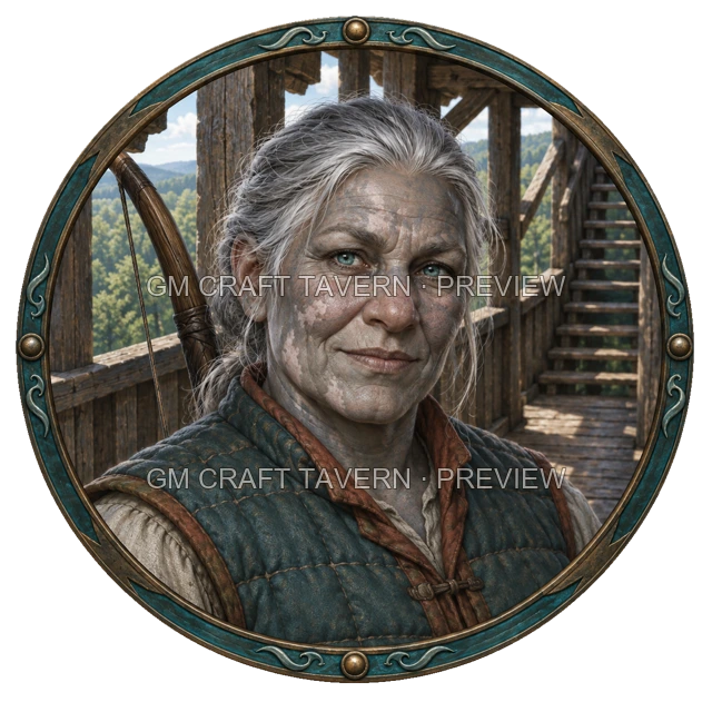 Urdan Redcliff - aperçu de token de combattant vu du dessus