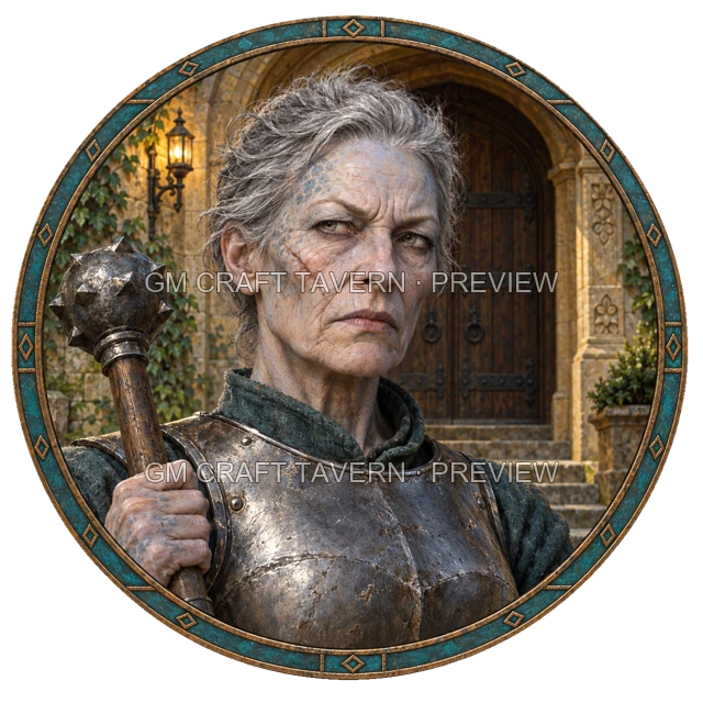 Urdan Clearwell - aperçu de token de combattant vu du dessus