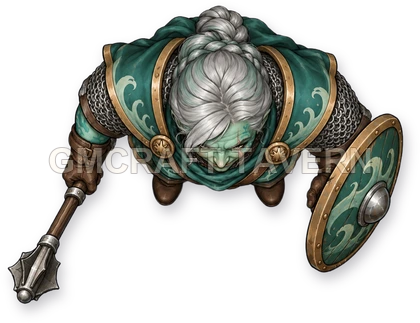 Aperçu du token vu du dessus de Urdan Mossridge - Paladin