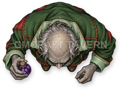 105 · Enemy 24 - Poison Alchemist top-down token preview
