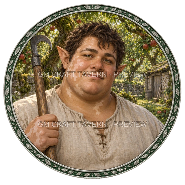 Aperçu du token vu du dessus de Mira Reedvale — druide