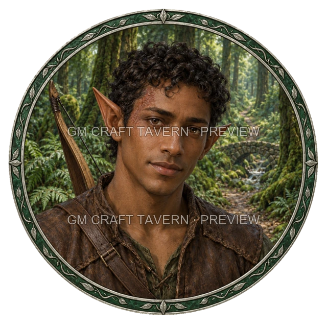Aperçu du produit Tokens de personnages elfes 3