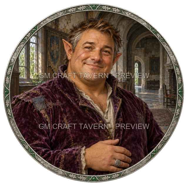 Sylva Oakbend - Noble, aperçu du token vu du dessus