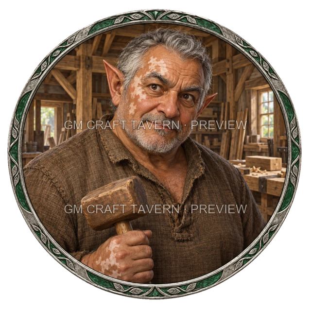 Nessa Oakbend - Artisan, aperçu du token vu du dessus