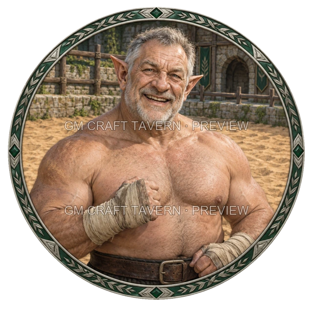 Nessa Redcliff - Combattante, aperçu du token vu du dessus