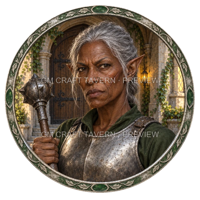 Lorin Clearwell - Combattant, aperçu du token vu du dessus