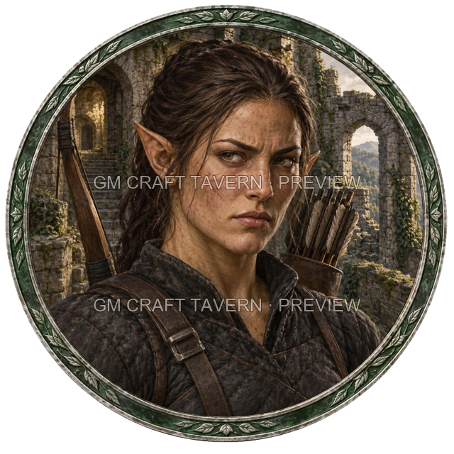 Aperçu de token d’archer ennemi vu du dessus