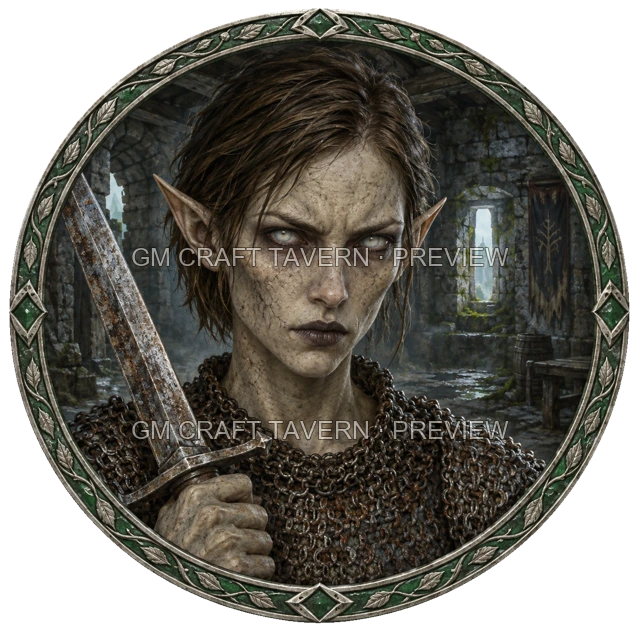 Aperçu de token de soldat mort-vivant vu du dessus
