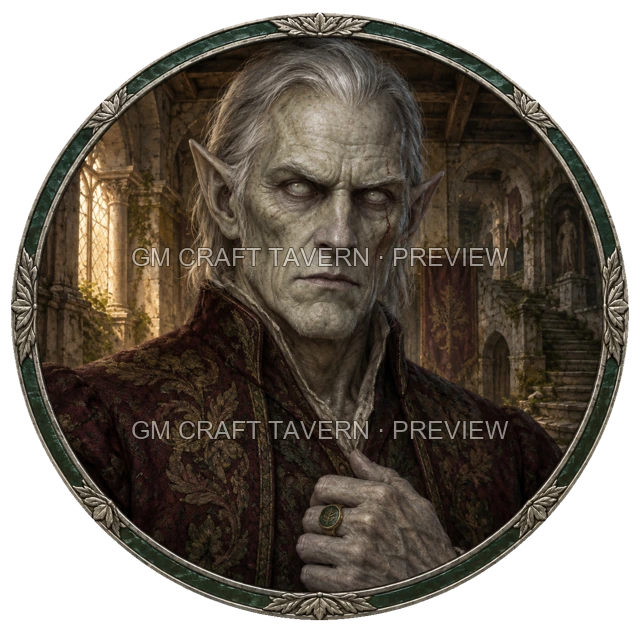 Aperçu du token vu du dessus Noble mort-vivant