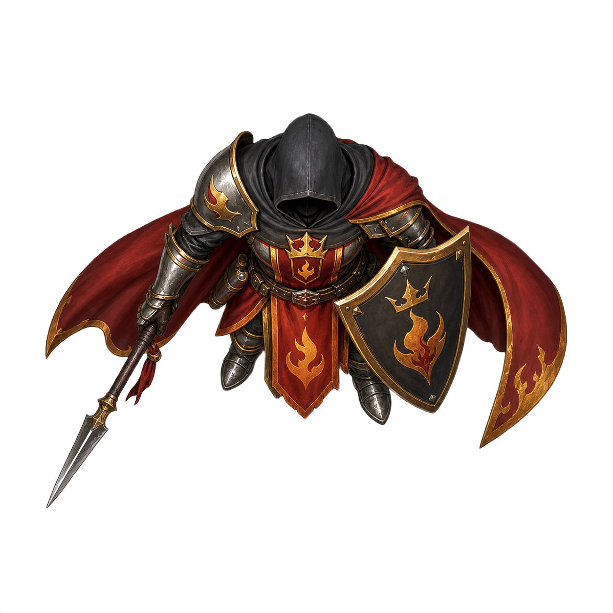 Charcoal Cloak Scout top-down token preview