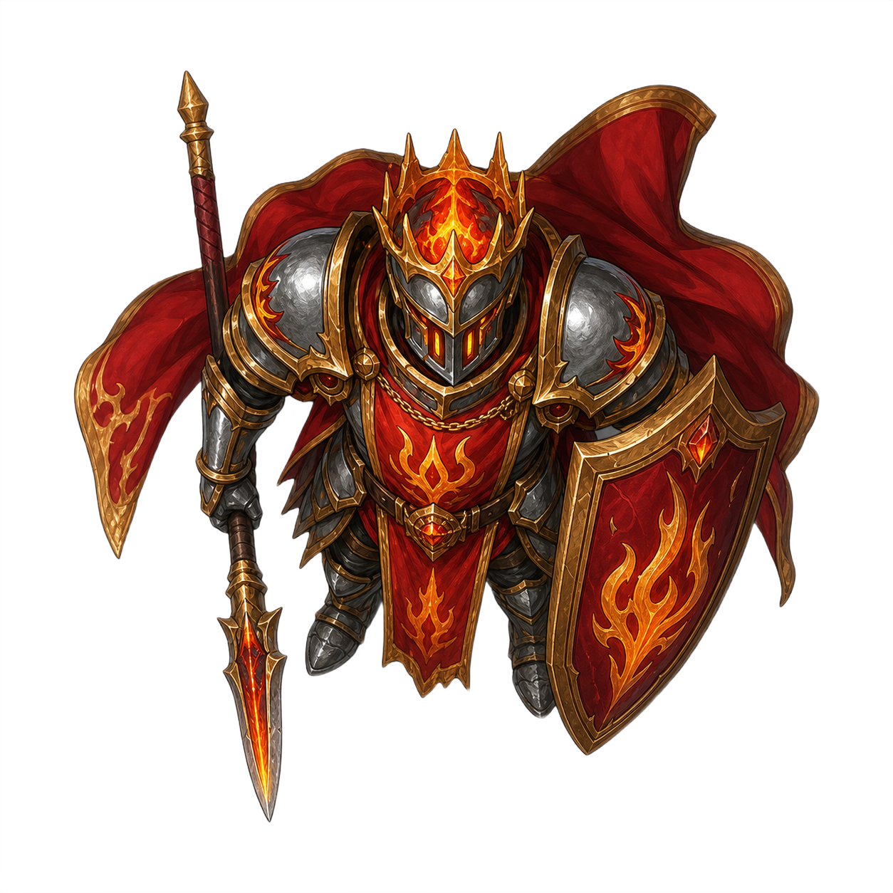 Lava Standard Warden top-down token preview