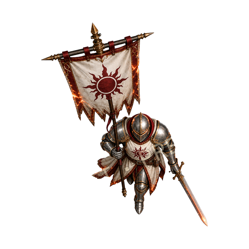 Banner Knight top-down token preview