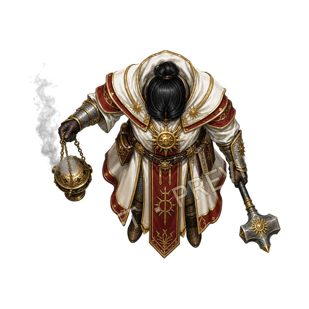 Censer Cleric top-down token preview