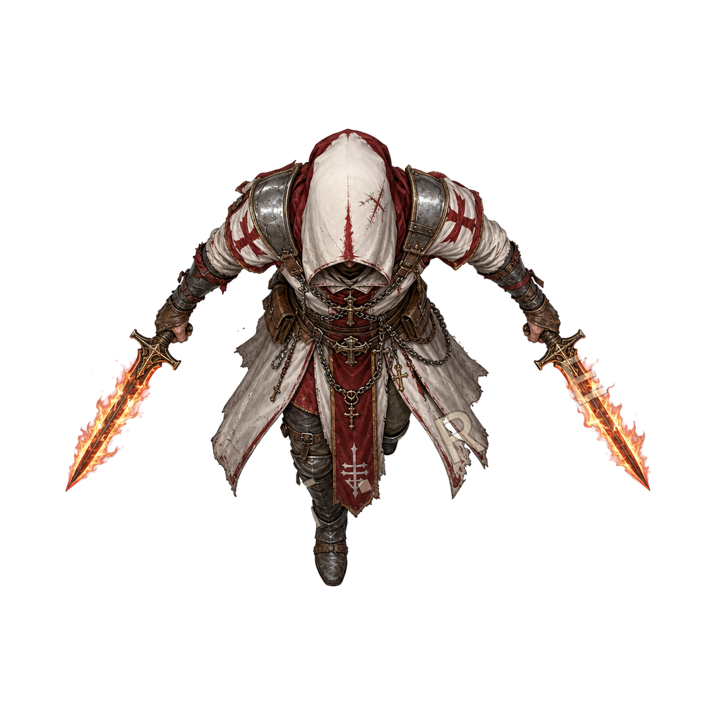 Twinblade Penitent top-down token preview