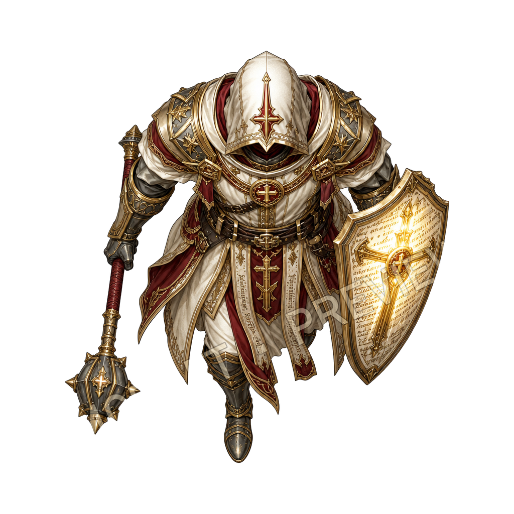 Warpriest Scripture Shield top-down token preview
