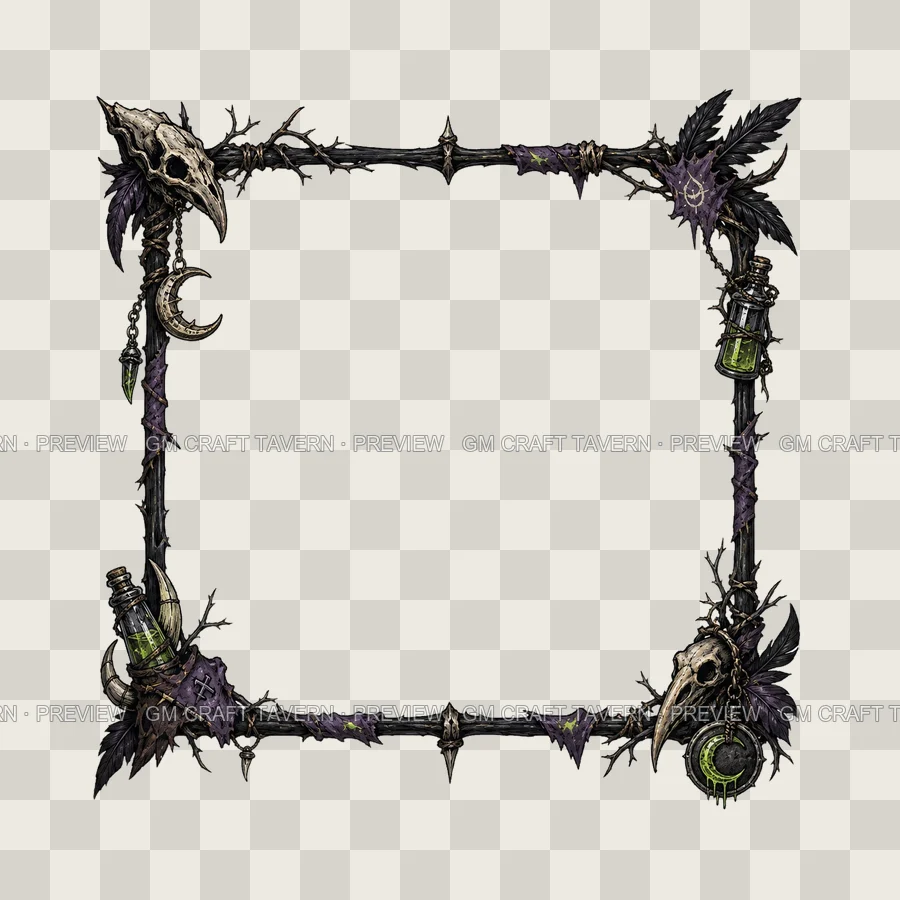 Witch Coven Leader Borders product preview 1