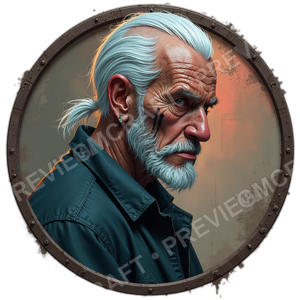 Calibration Foreman, Male, Orbital Torque Wrist, Magnetic Tool Holster, Blueprint Scar Collar, Mechanics Engineers, ,Senior Age Old Person,1.8,, ,Very 0001 top-down token preview