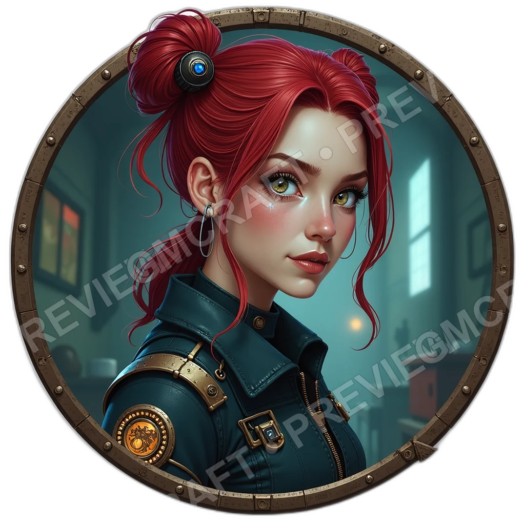 Wrench Whisperer, Female, Magnetized Spanner Gauntlet, Underarm Oil Stain, Blueprint Scar Sleeve, Respirator Strap, Mechanics Engineers, ,Senior Age O 0001 top-down token preview