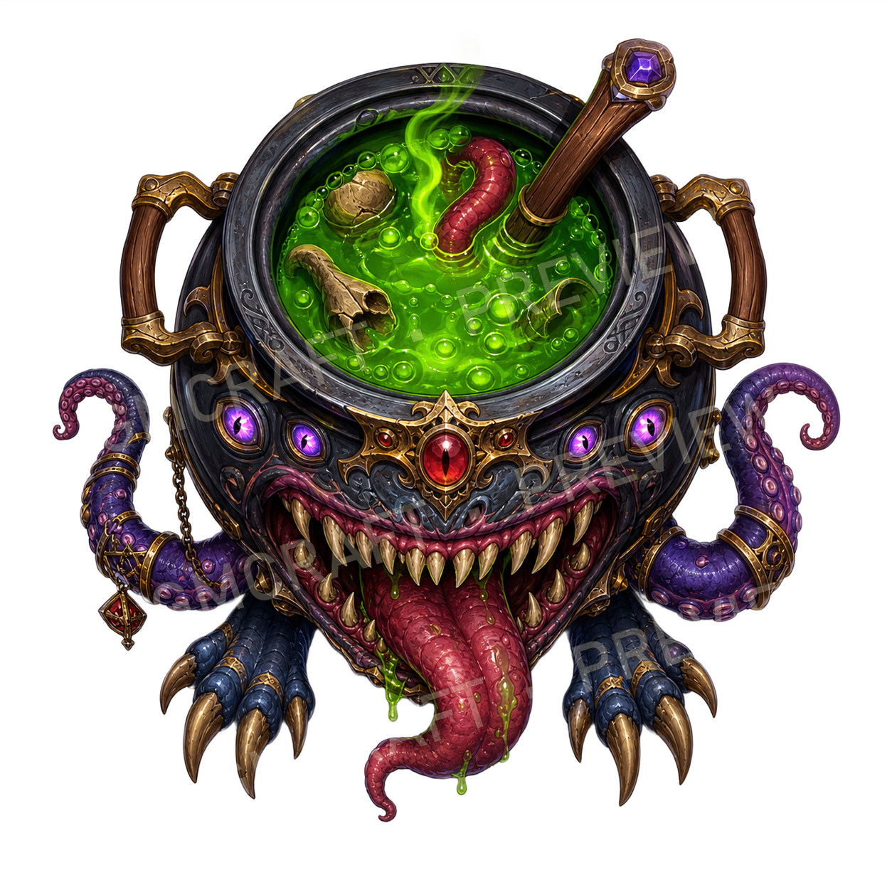 Cauldron Mimic top-down token preview