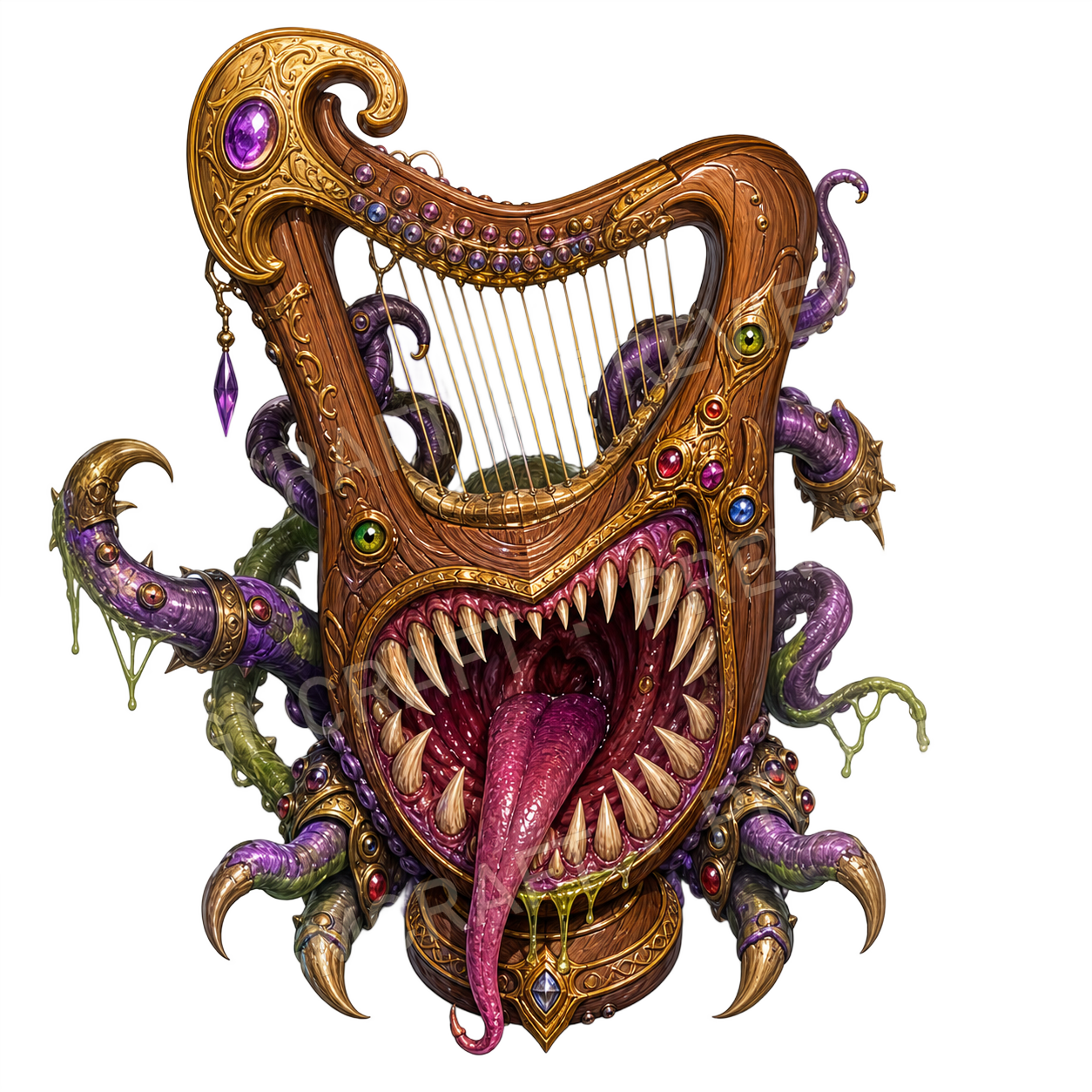 Harp Mimic top-down token preview