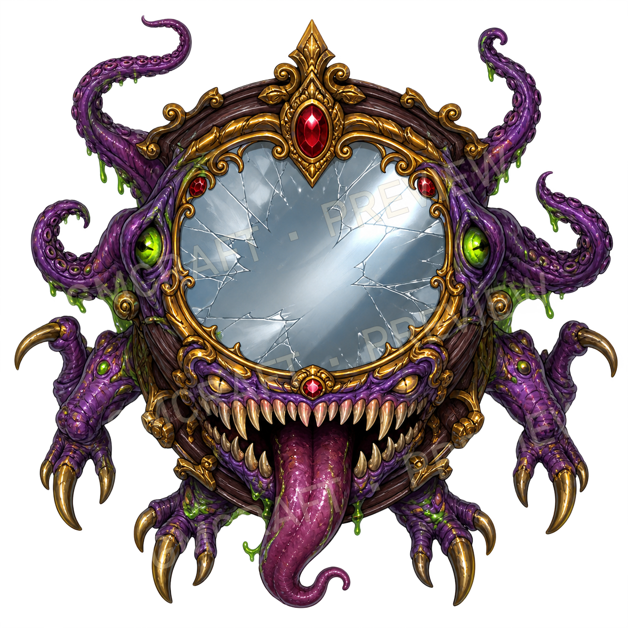 Mirror Mimic top-down token preview