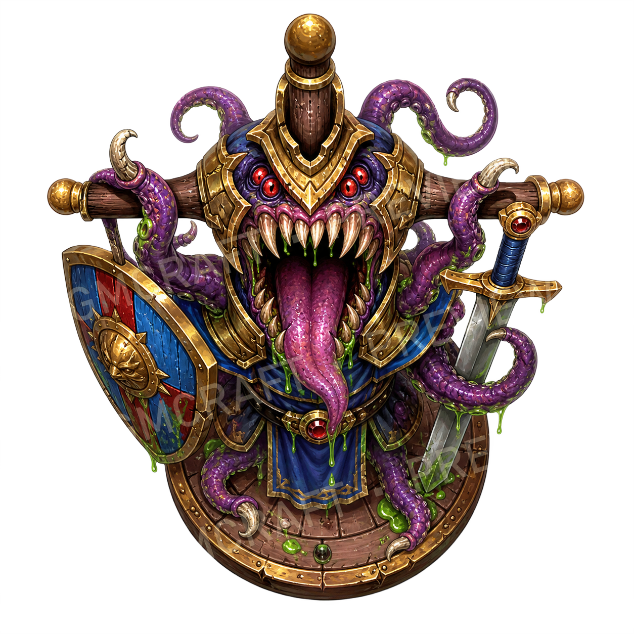 Armor Stand Mimic top-down token preview