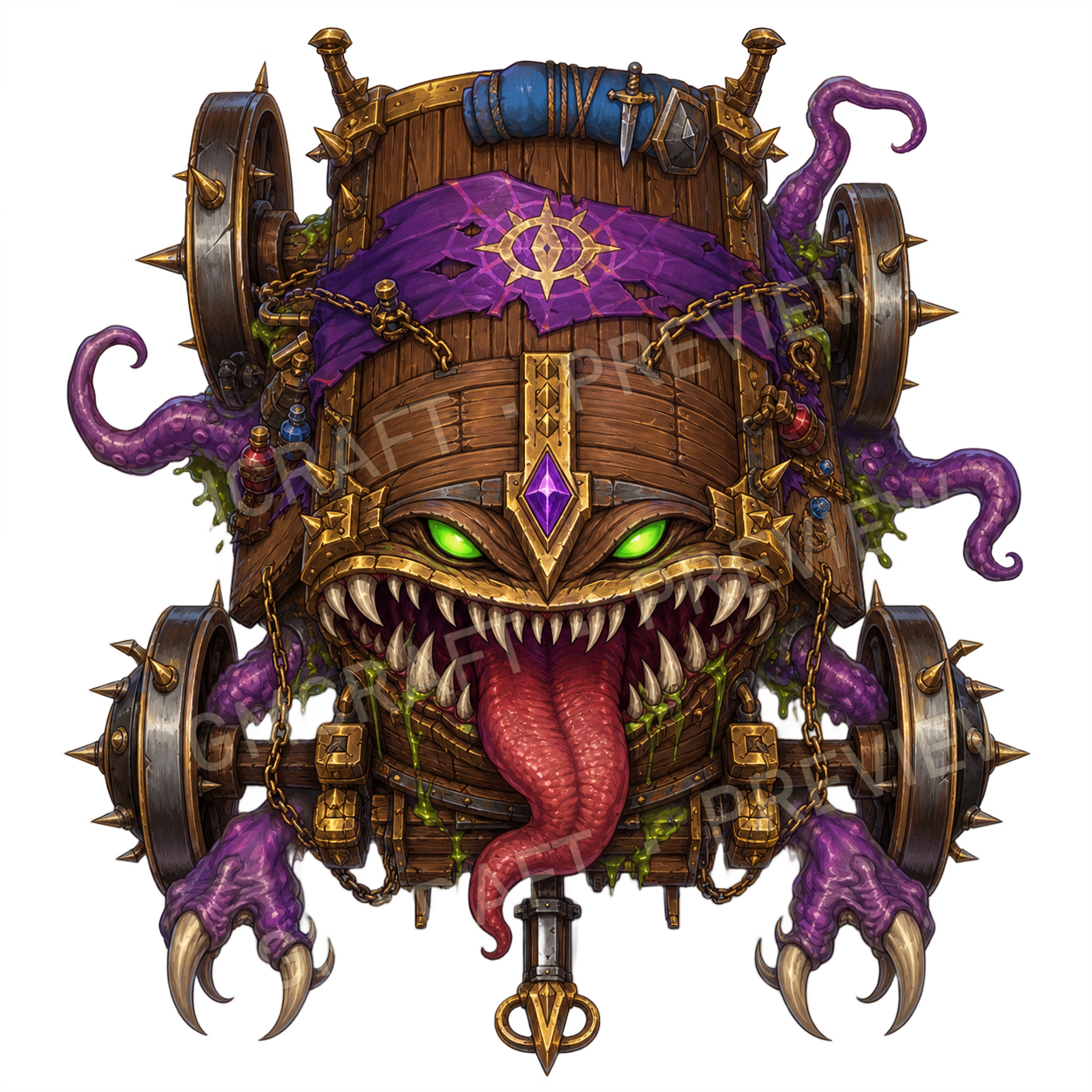Wagon Mimic top-down token preview