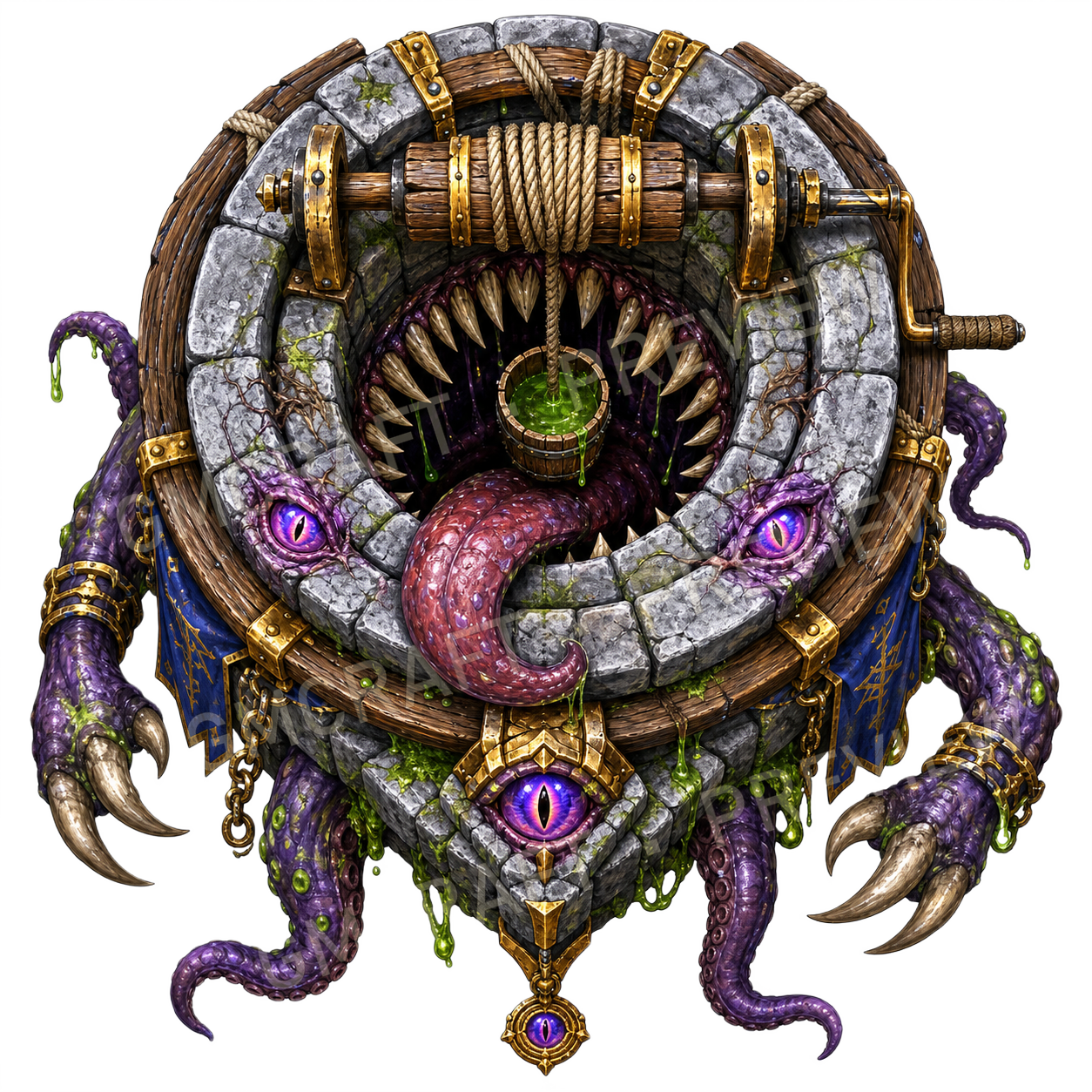 Well Mimic top-down token preview