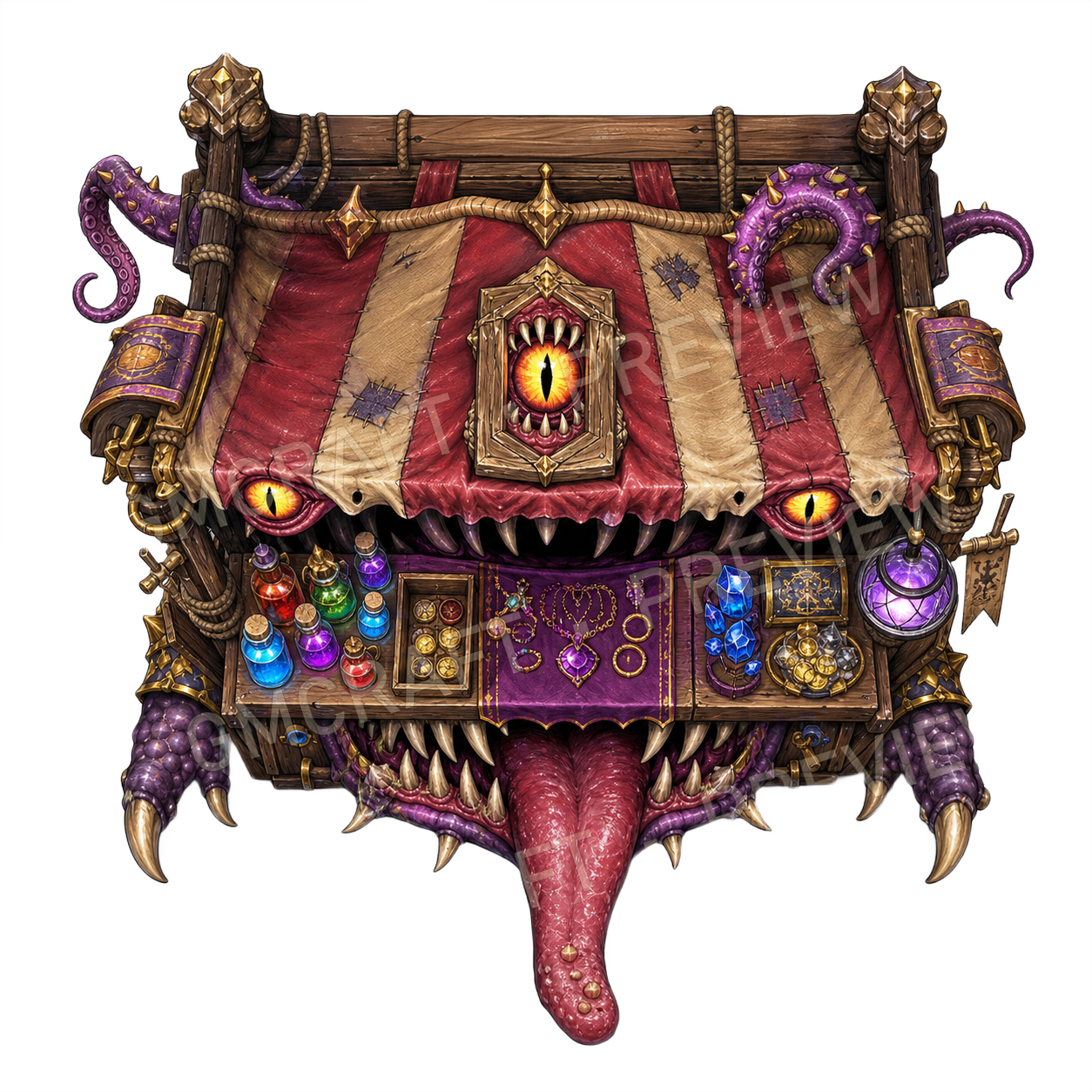Market Stall Mimic top-down token preview
