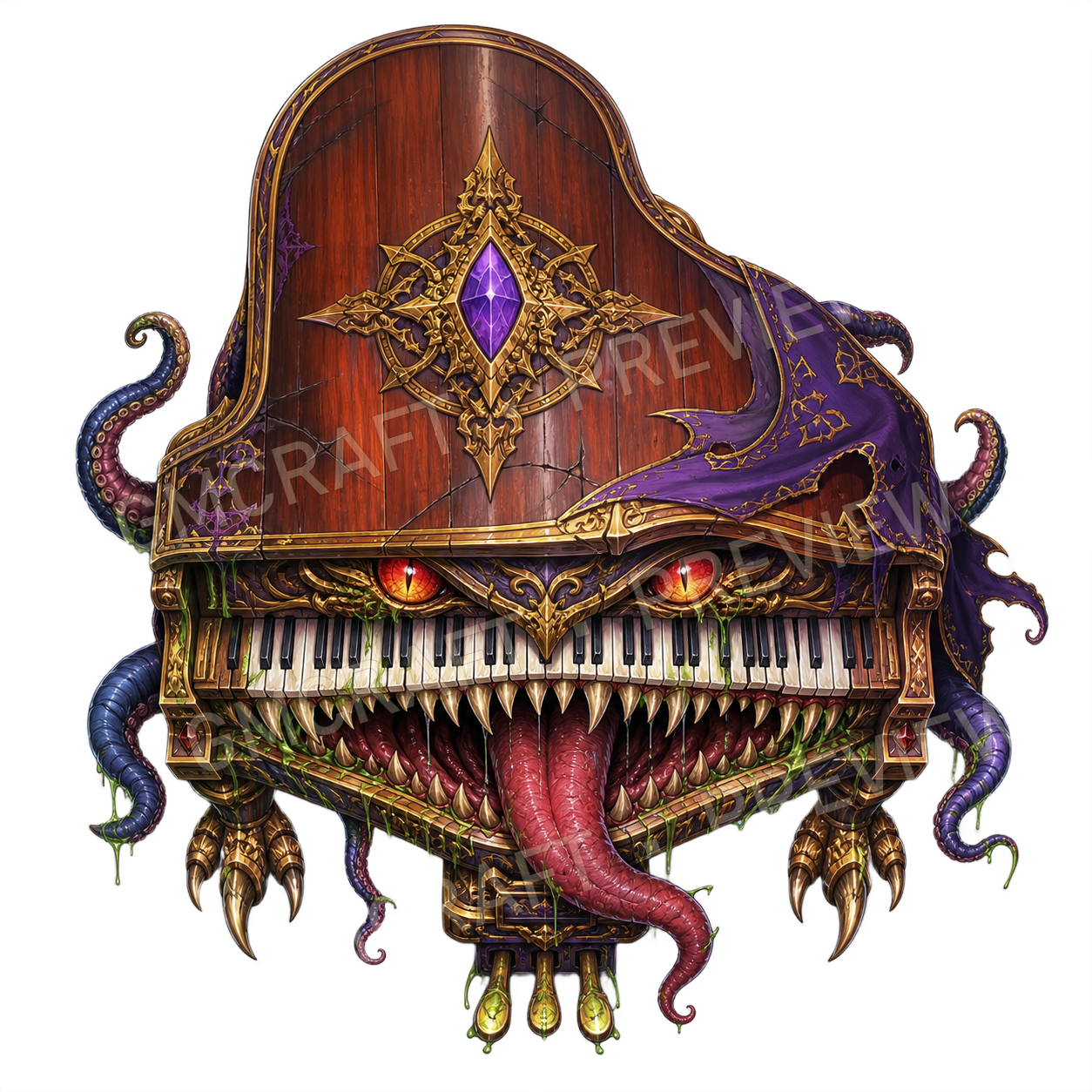 Piano Mimic top-down token preview