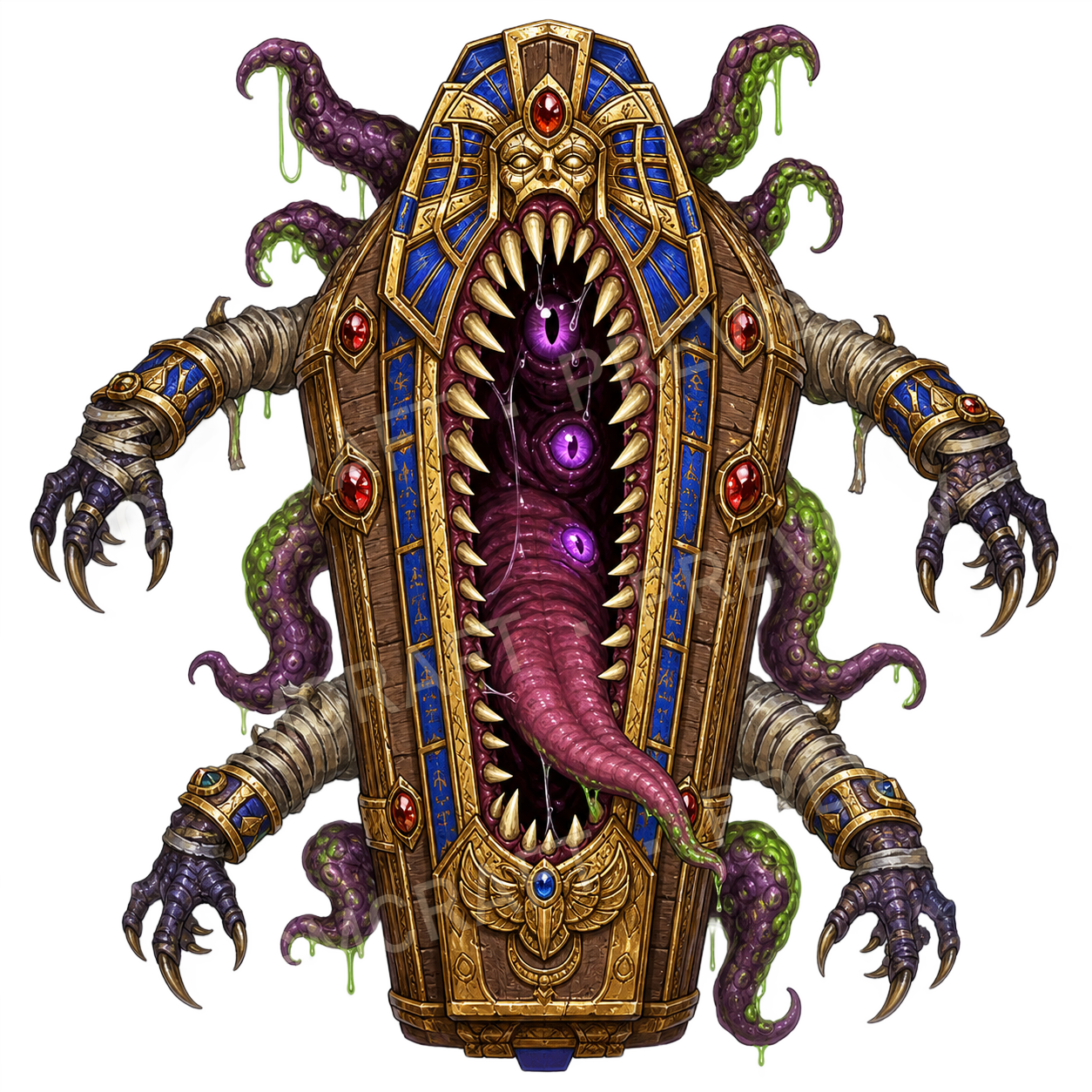 Sarcophagus Mimic top-down token preview