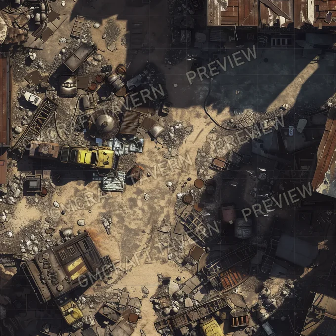 Abandonned Robots Factorry B battlemap preview