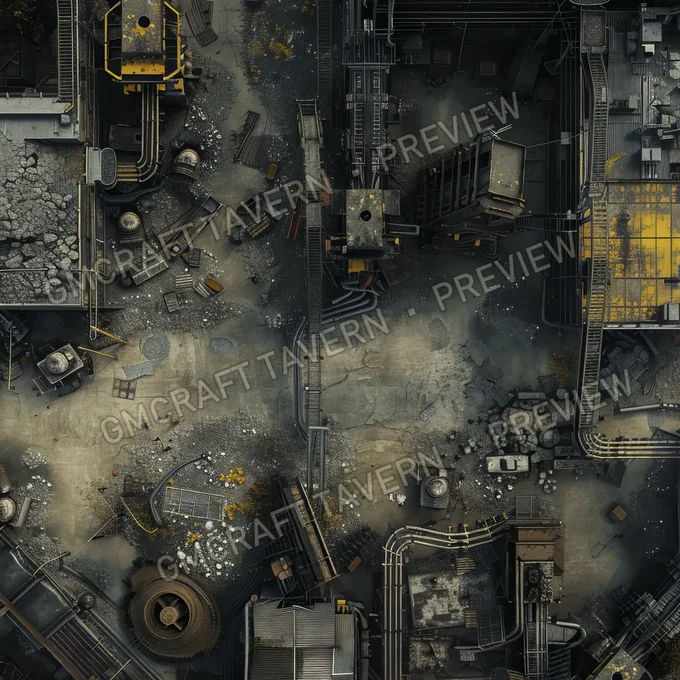 Abandonned Robots Factorry B battlemap preview