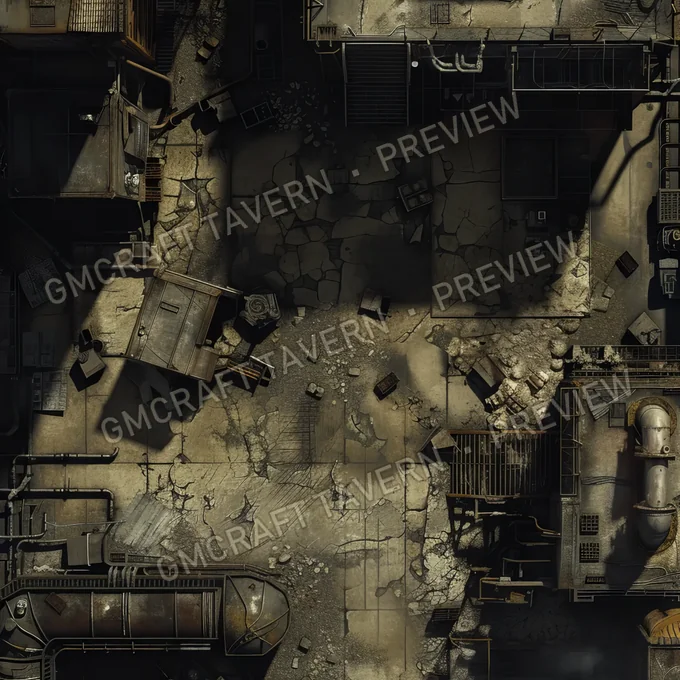 Abandonned Robots Factorry B battlemap preview