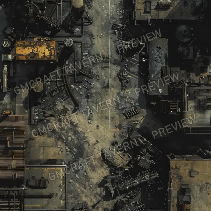 Abandonned Robots Factorry B battlemap preview
