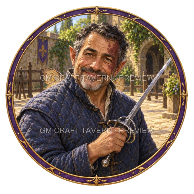 Aperçu du token vu du dessus de Varka Ashfield - Guerrier