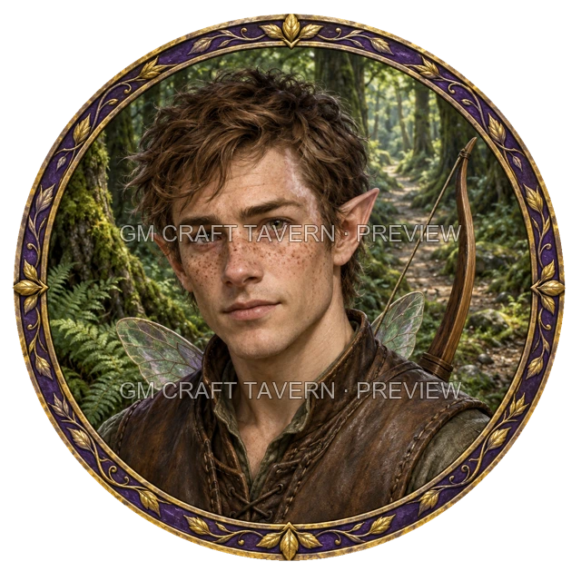 Aperçu du token vu du dessus de Besha Mossridge - Rôdeur