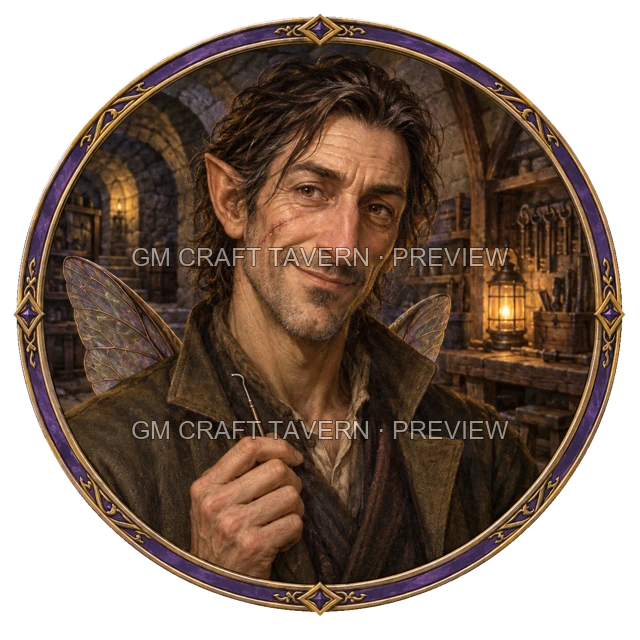 Aperçu du token vu du dessus de Varka Duskford - Roublard