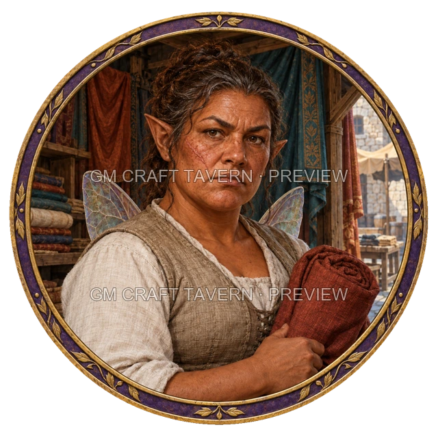 Aperçu du token vu du dessus de Durg Birchhaven - Marchand